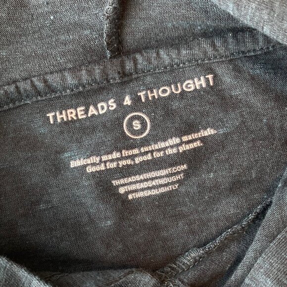 Threads 4 Thought Long Sleeve Triblend Tee Shirt Hoodie Men's Small S Green NWT - Picture 6 of 7